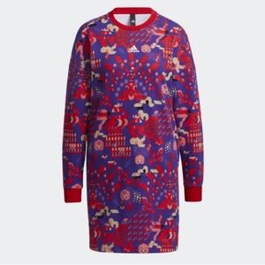 ADIDAS Originals CNY ALLOVER PRINT Sweater Sweatshirt Dress
